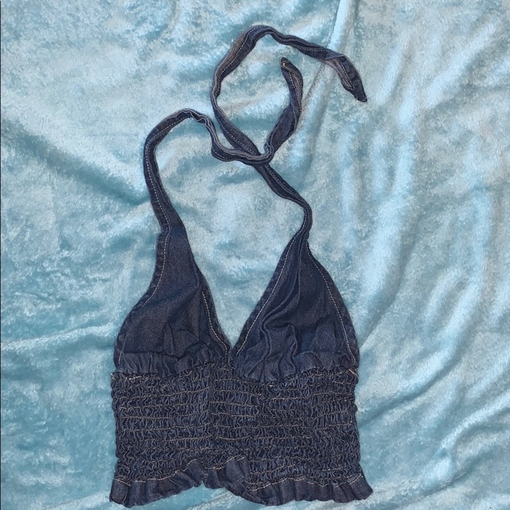 Jean crop top